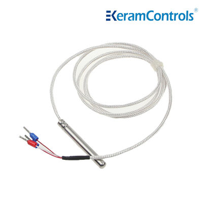 Waterdichte de Temperatuursensoren 2 van PTFE PT100 PT1000 Draad